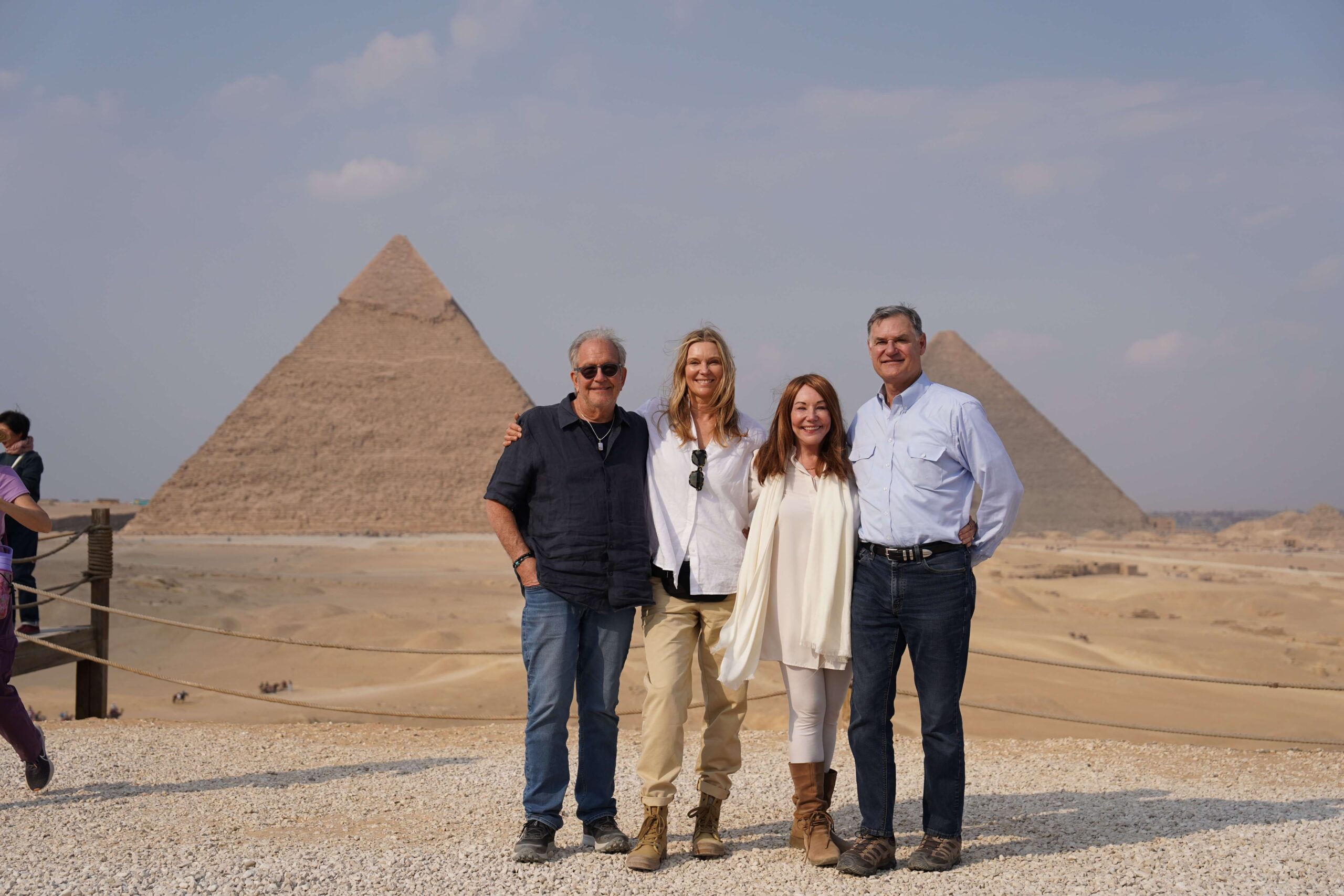 Rob & Alex Wergen and Debra Stangl & Richard Kepple in Egypt in 2025.