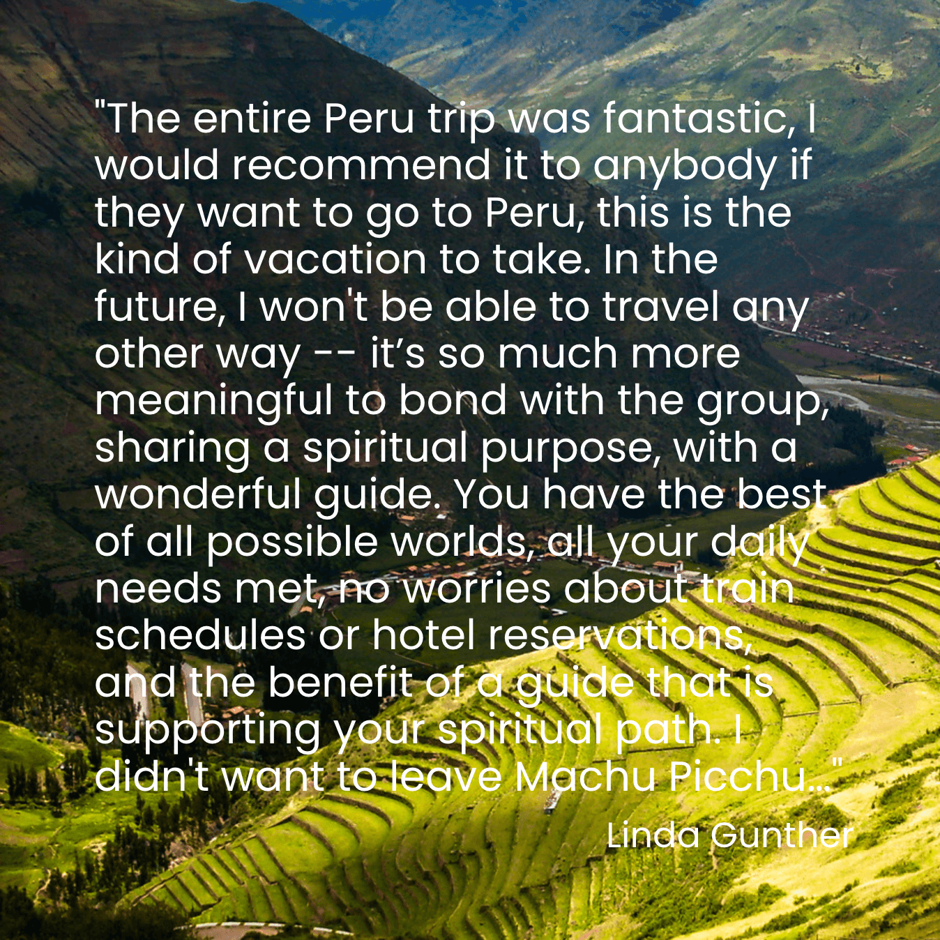 Sedona Soul Adventures Peru Trip Testimonial