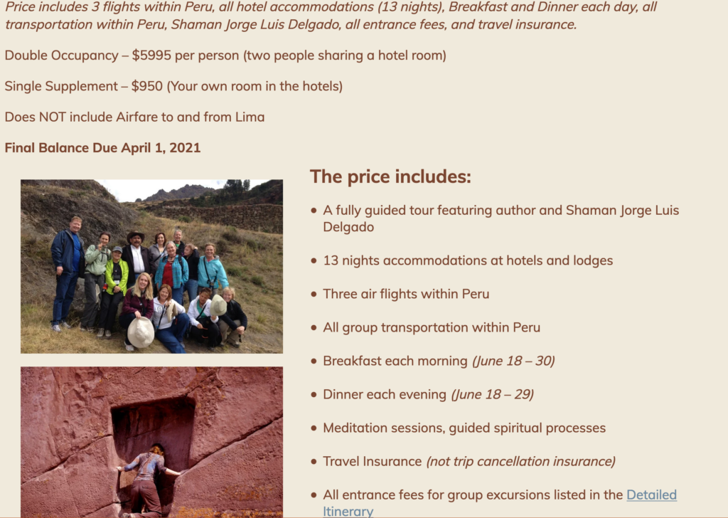peru pricing - new